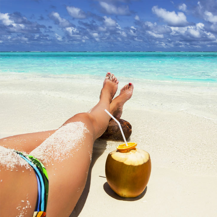 V.I. Caribbean white beaches for you to enjoy.